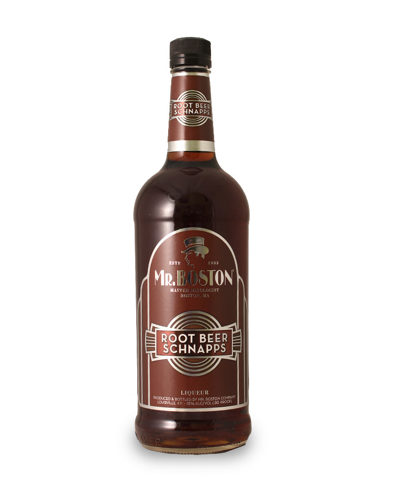 MR BOSTON ROOT BEER SCHNAPPS 1L – Triphammer Wines and Spirits