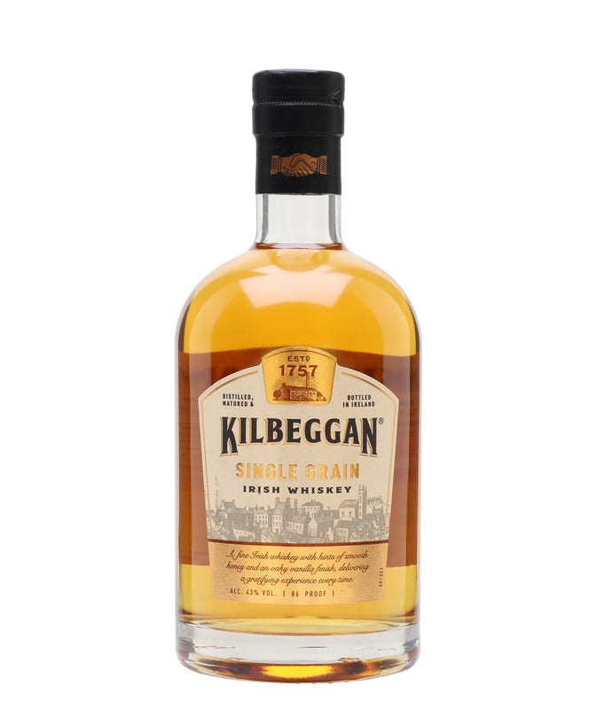 Kilbeggan, Single Grain Triphammer Irish Whiskey, Wines – 750ml Spirits and